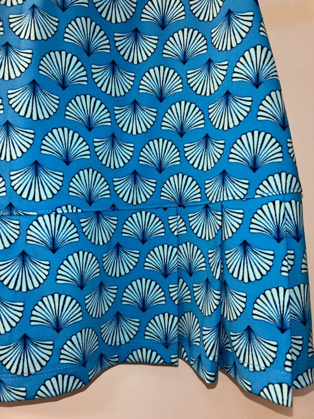 Sigrid Olsen Blue Shell-Print Tennis and Golf Skorts, Sz XS - Picture 5 of 9